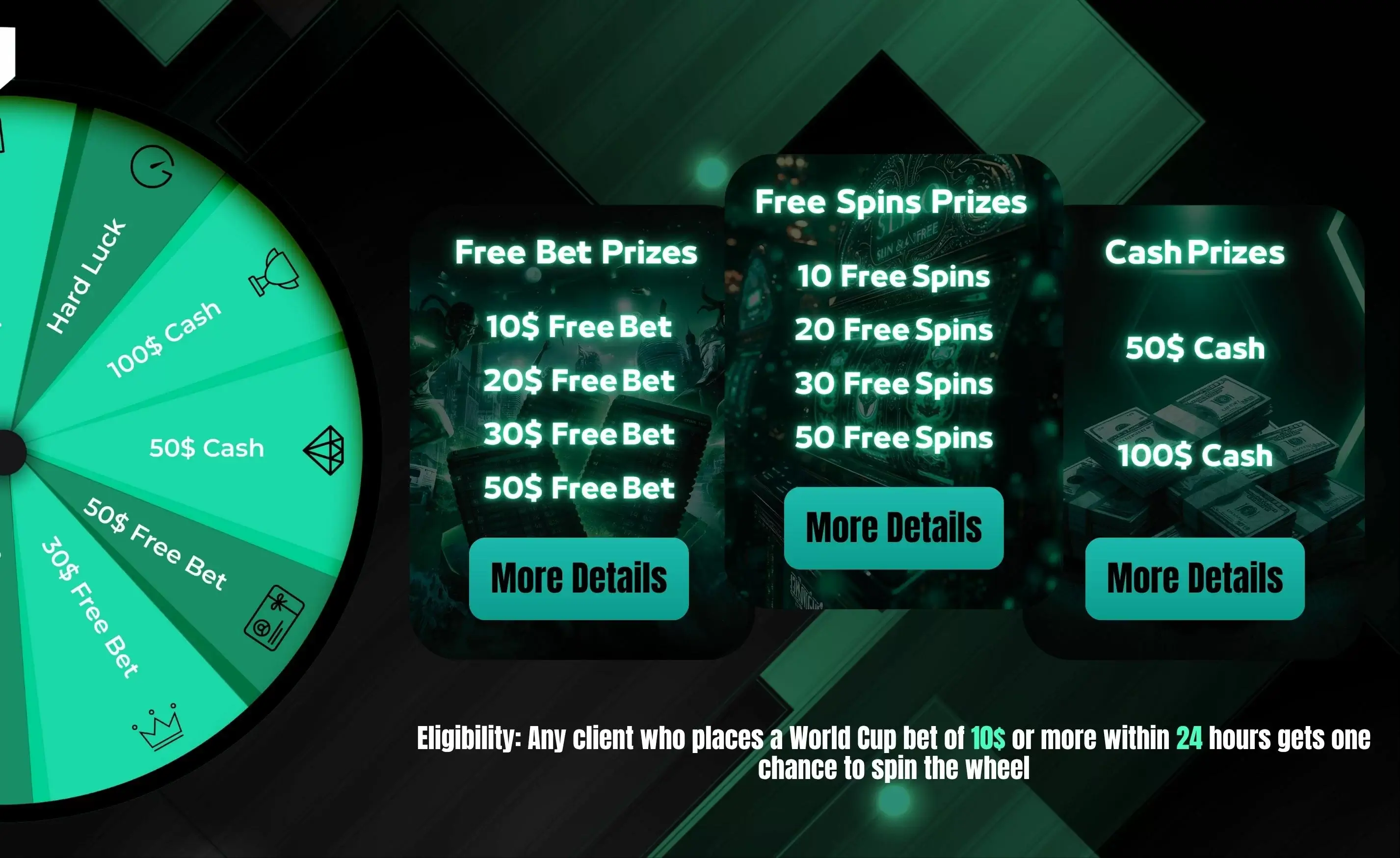 World Cup Wheel Rewards